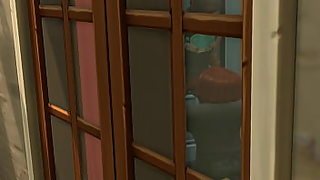 mom saw that duaghter watching us