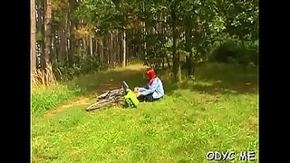 huge tits milf catch boy jerking